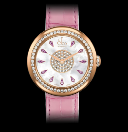 Review Jacob & Co brilliant PINK SAPPHIRES IN ROSE GOLD BQ015.40.RO.KC.A Replica watch